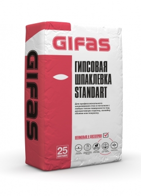 Гипсовая шпаклевка GIFAS STANDART Гипсовая шпаклевка GIFAS STANDART