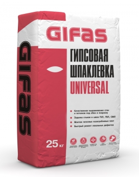Гипсовая шпаклевка GIFAS UNIVERSAL Гипсовая шпаклевка GIFAS UNIVERSAL