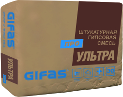 Гипсовая штукатурка УЛЬТРА ПРО для машинного и ручного нанесения
