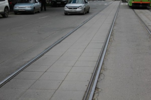 Плиты бетонные для трамвайных путей 570 х 460 х 120 мм